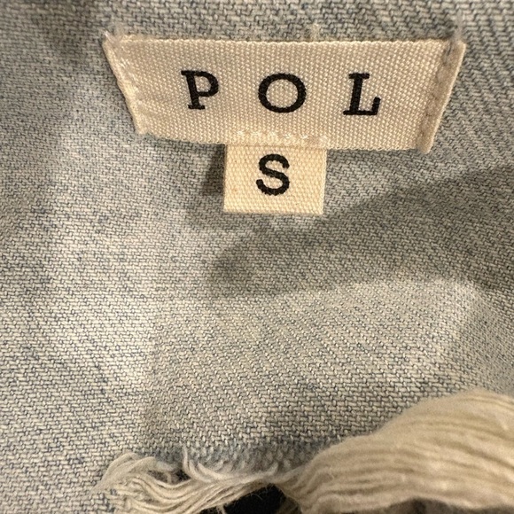 POL distressed denim jacket American flag patriotic sequence Americana S M L - Picture 6 of 10